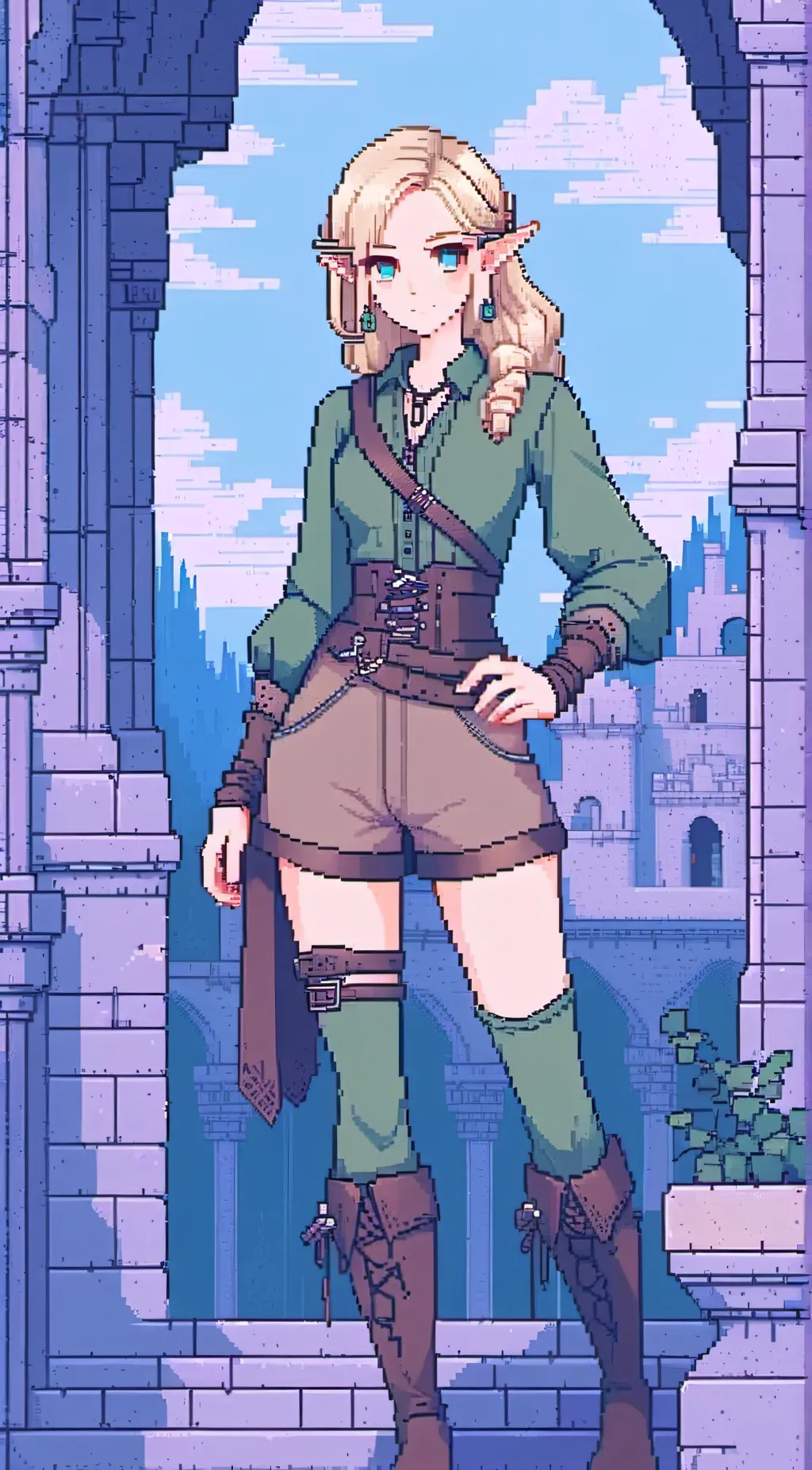 ai character: Zoey mcd background