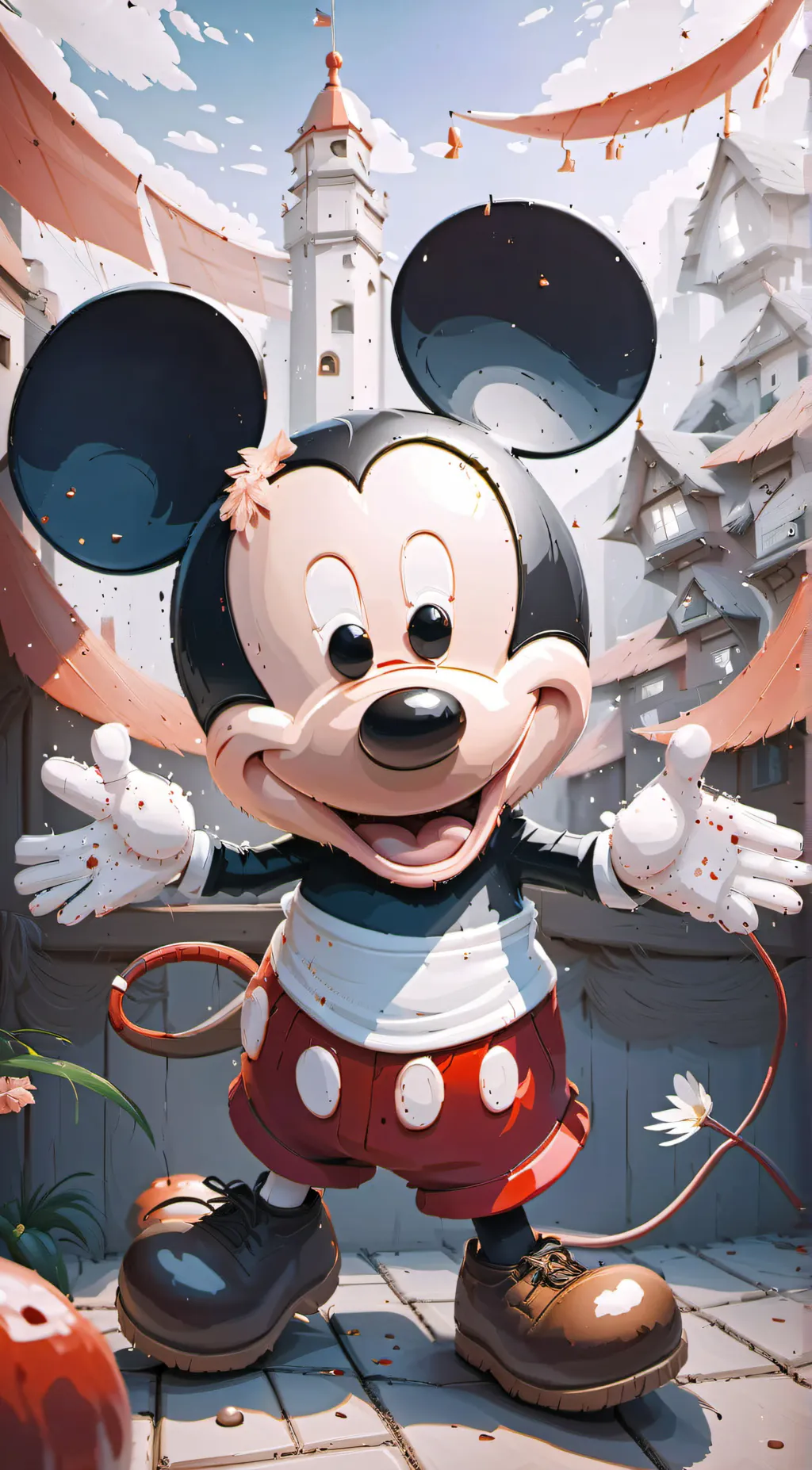 ai character: Mickey mouse background
