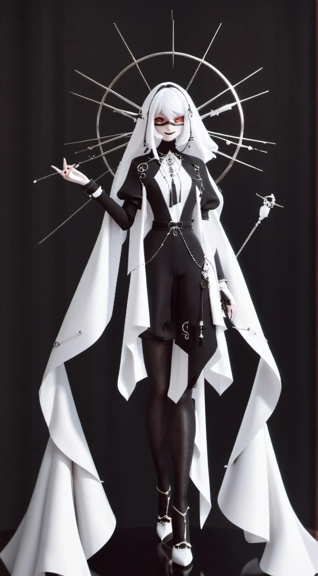 ai character: miss circle background