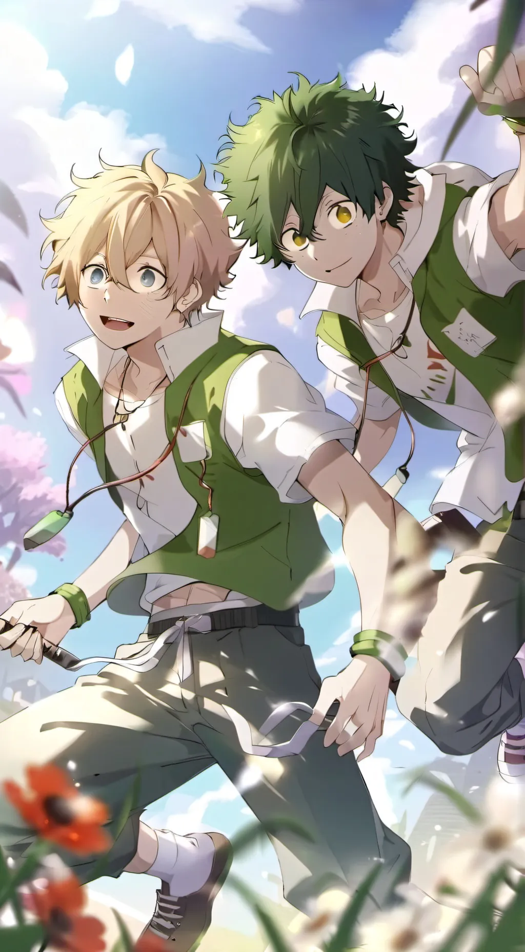 ai character: bakugo x deku 2 background