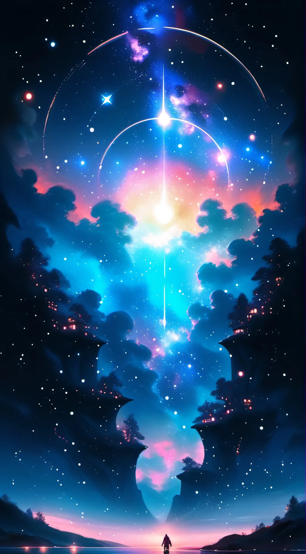 ai character: the galaxy  background