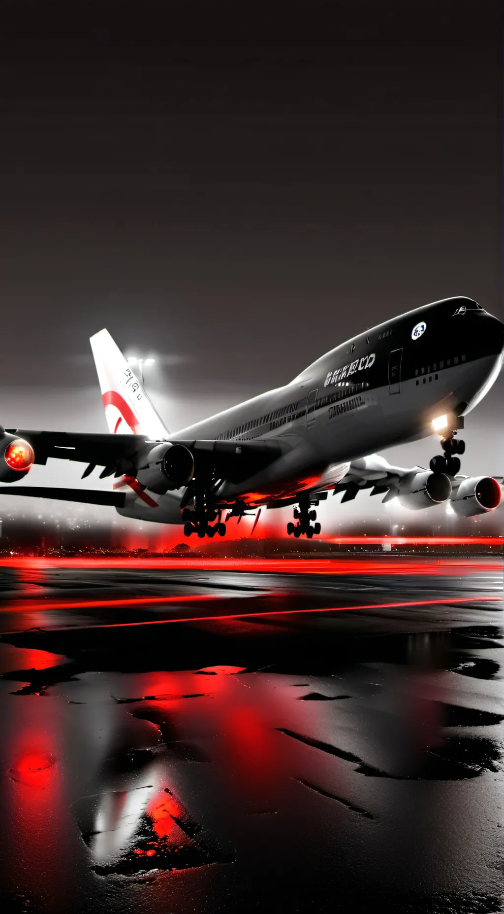 ai character: boeing 747 background
