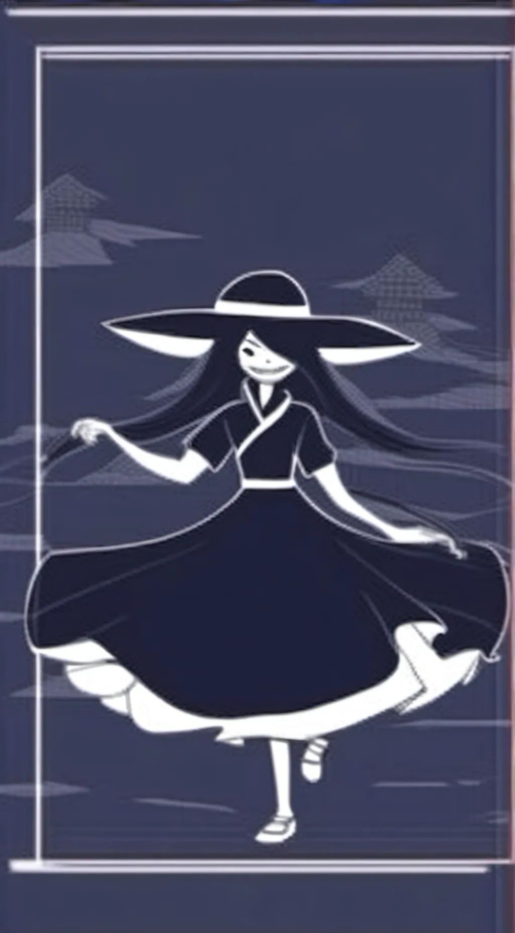 ai character: miss circle (new) background