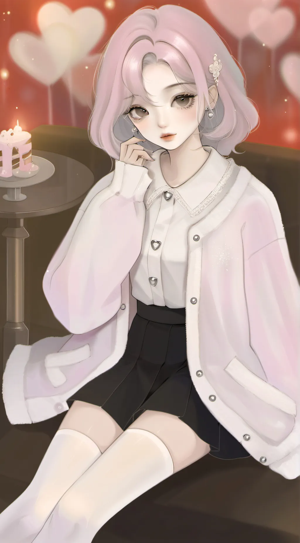 ai character: NESLIE  background