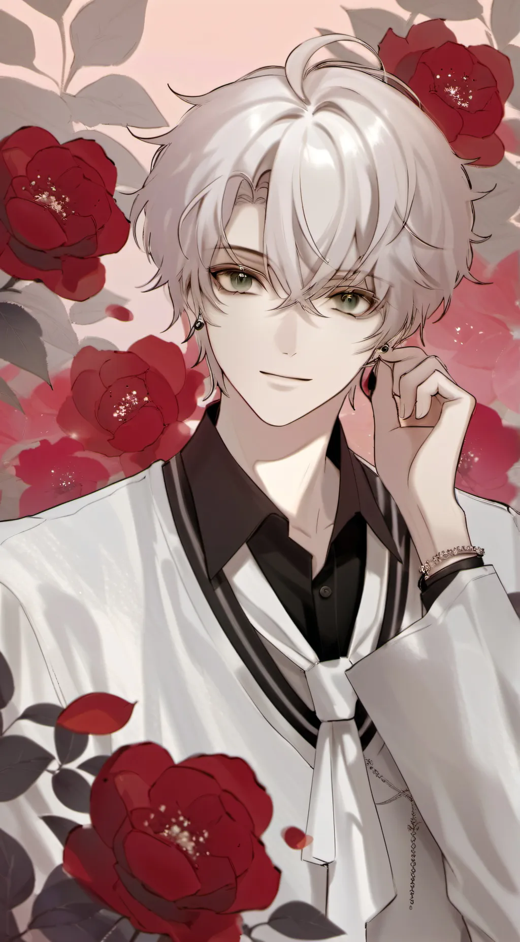 ai character: cute boy background