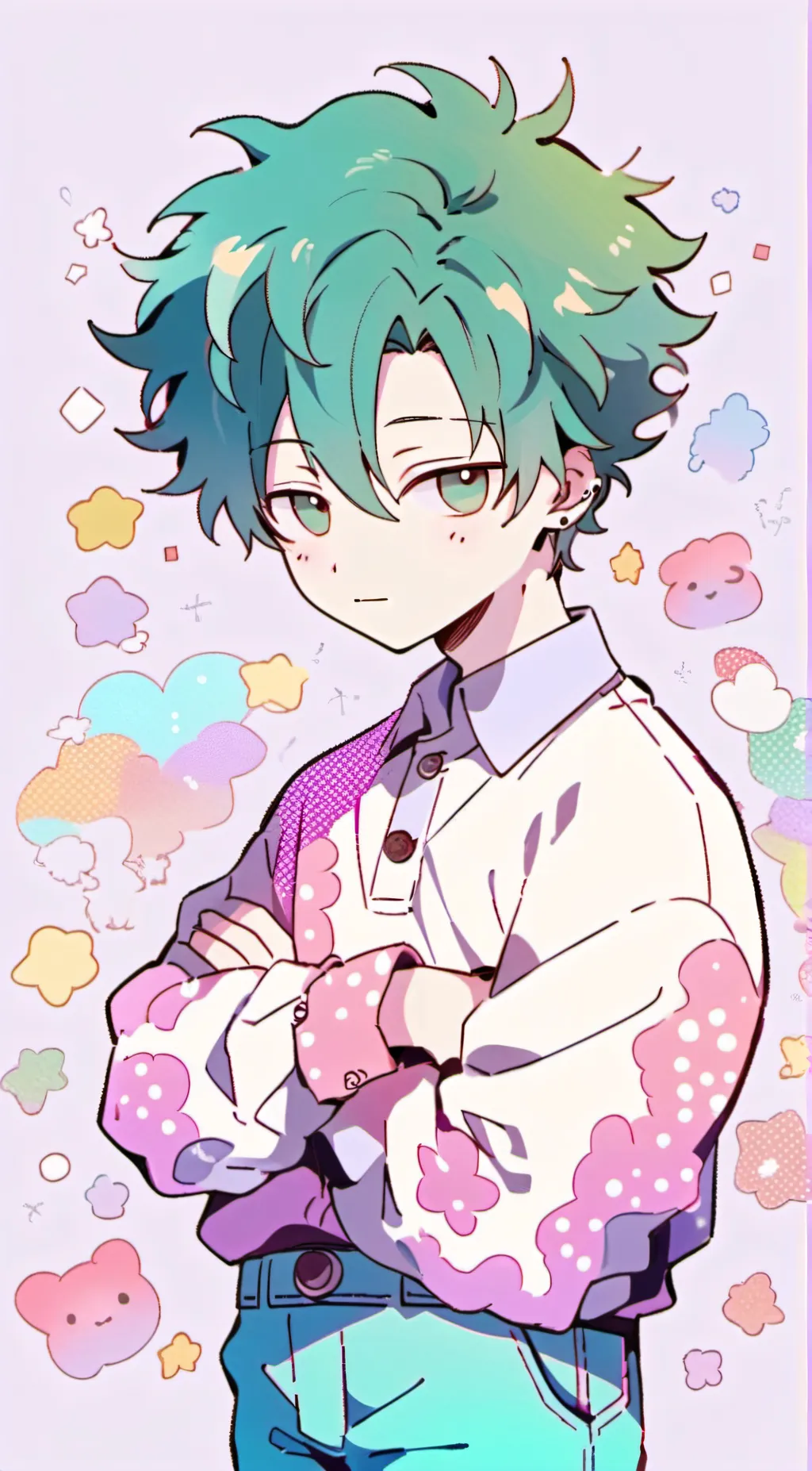 ai character: Deku background