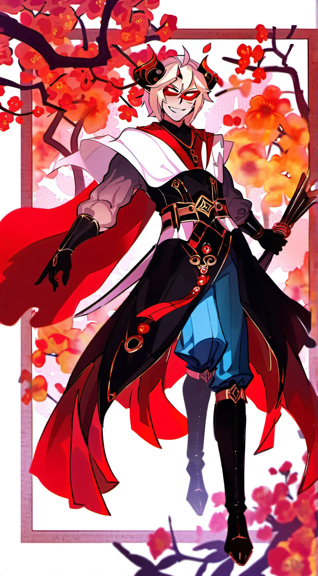 ai character: HH x HB background