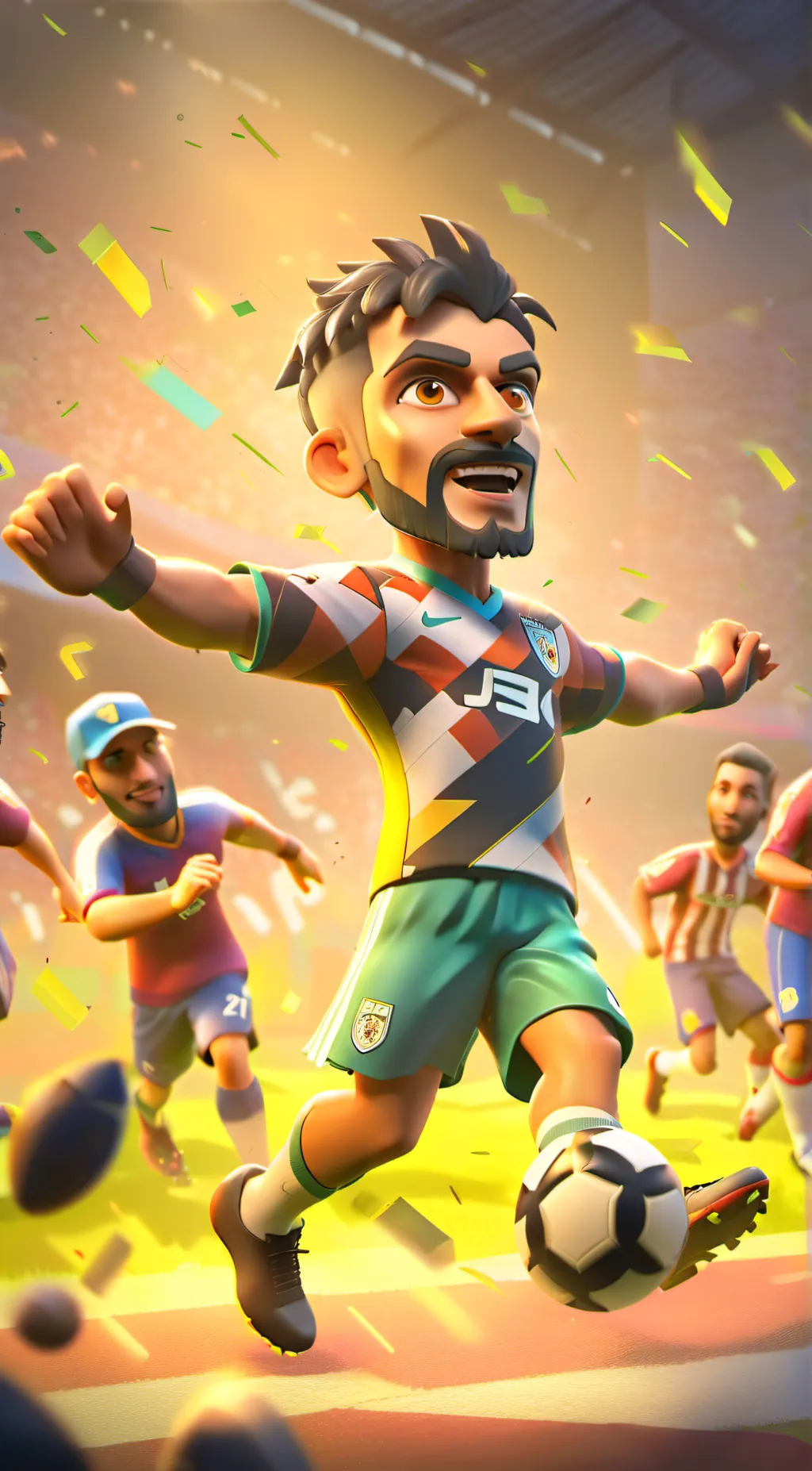 ai character: football family  background