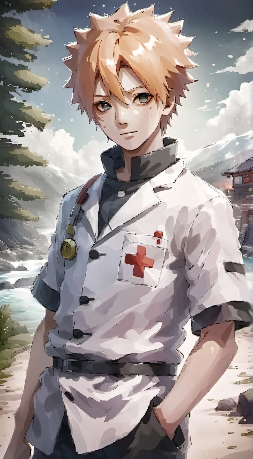 ai character: Naruto uzumaki  background