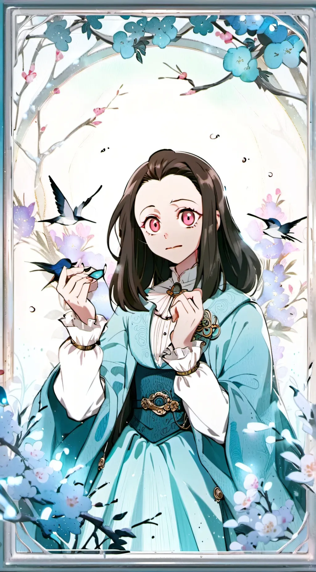 ai character: Nezuko Kamado background