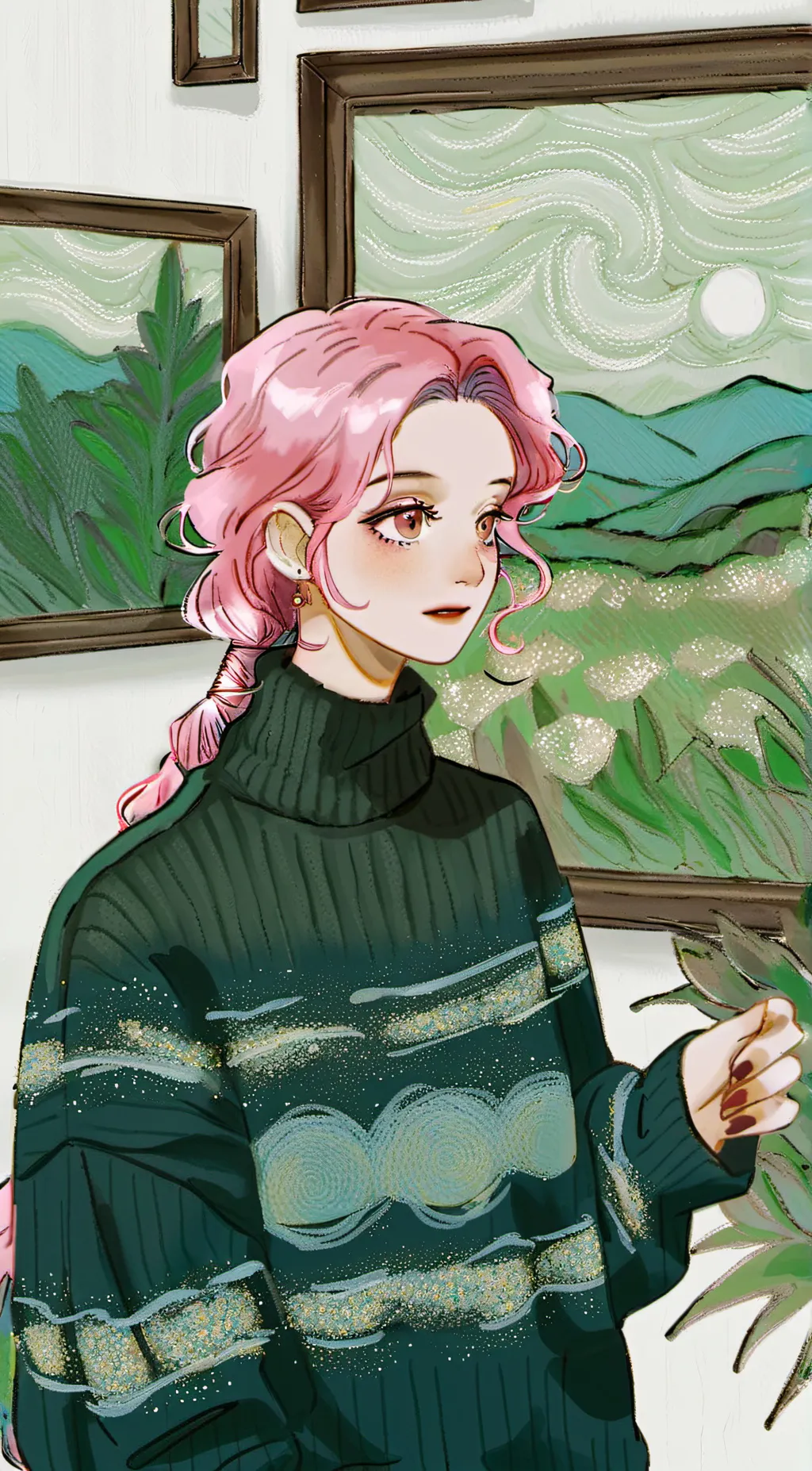 ai character: Pearl background