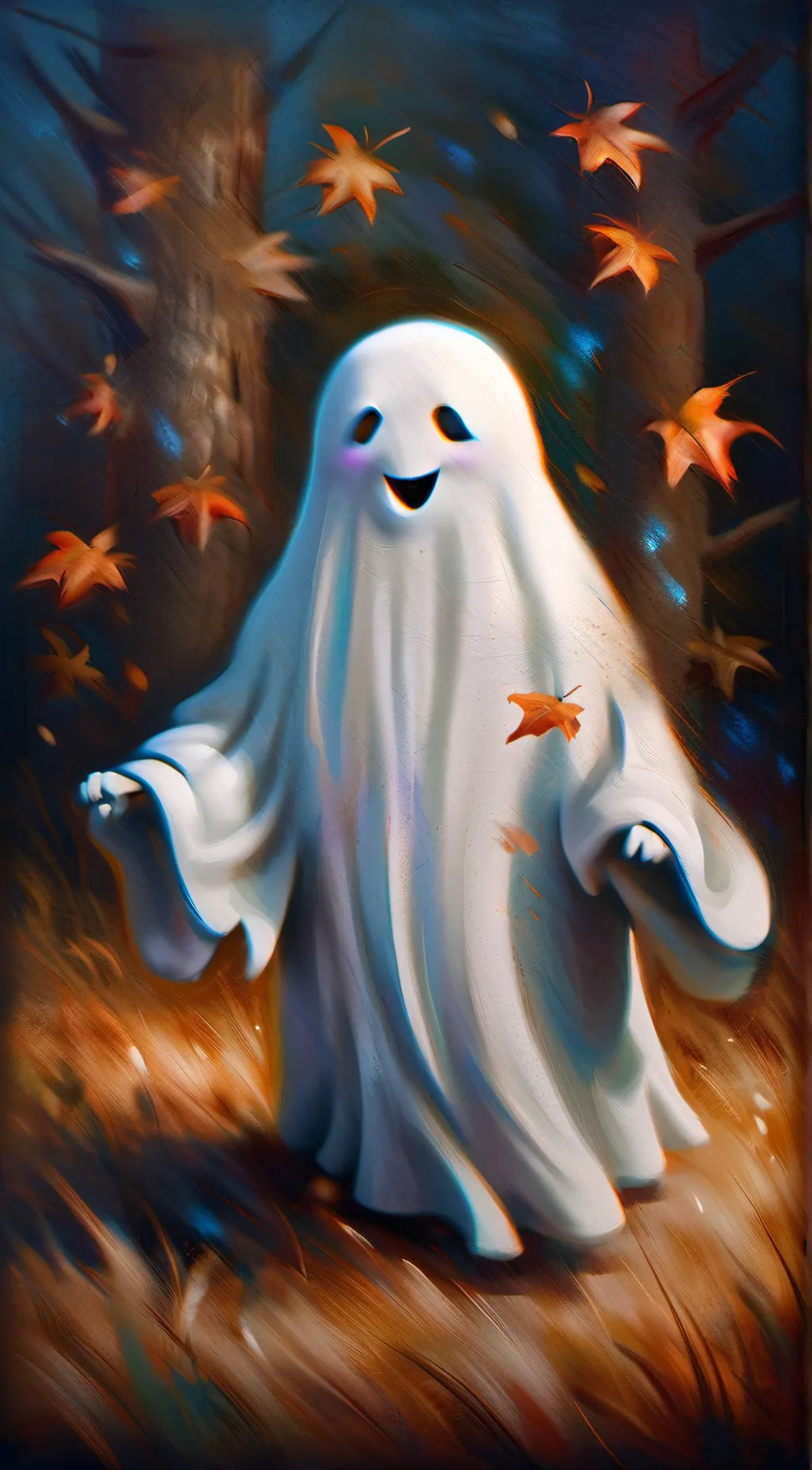 ai character: ghostie background