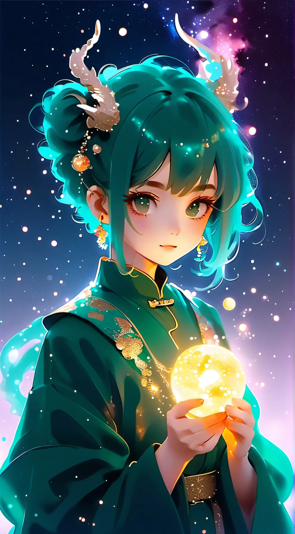 ai character: Aurora background