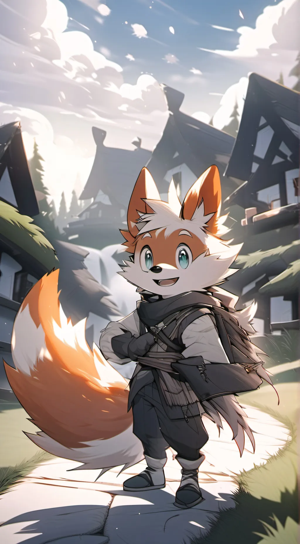 ai character: Tails The Fox background