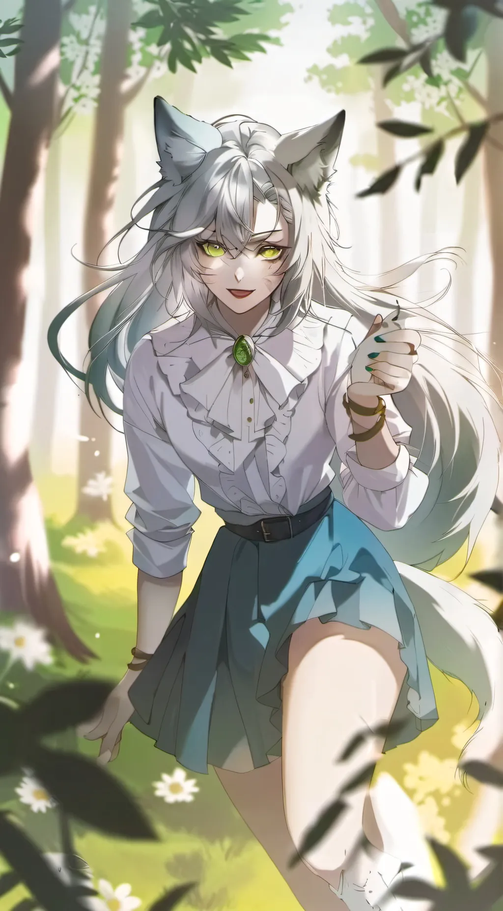 ai character: Rose background