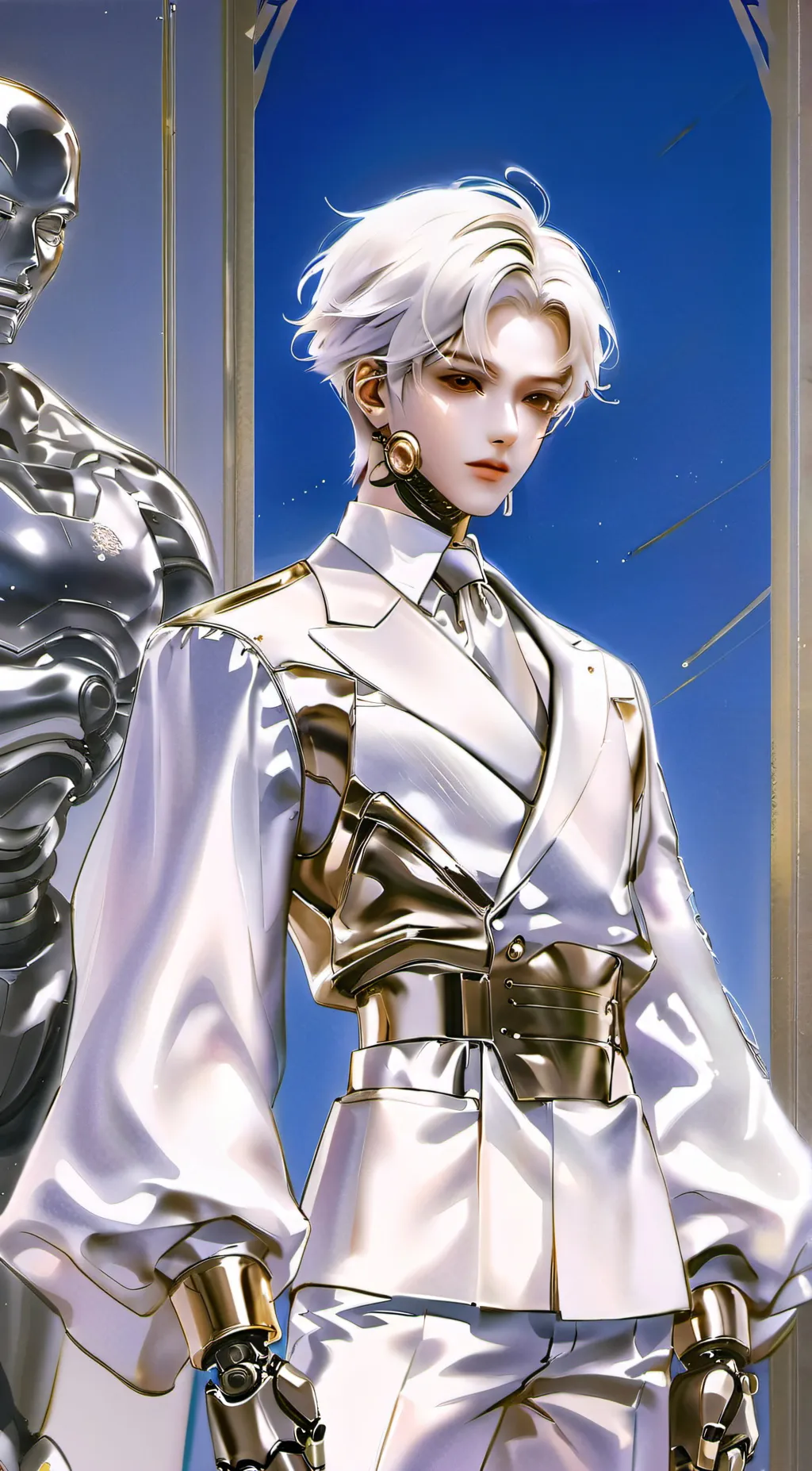ai character: cyber background