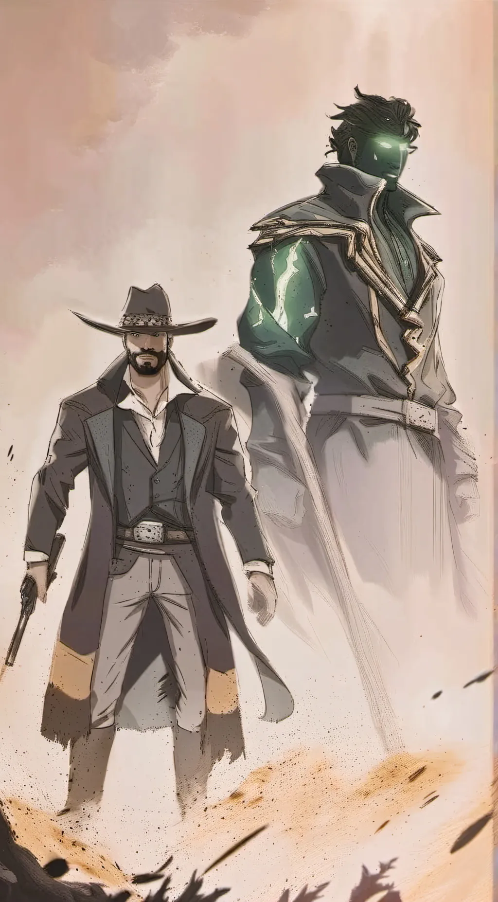 ai character: Bbird vs Aabraham  background
