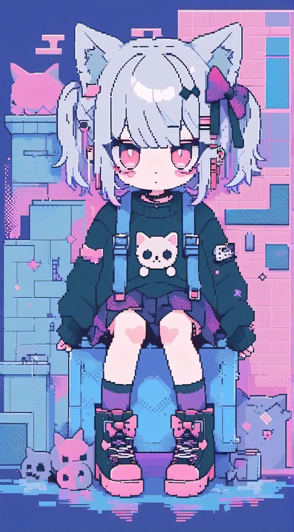 ai character: Miko  background