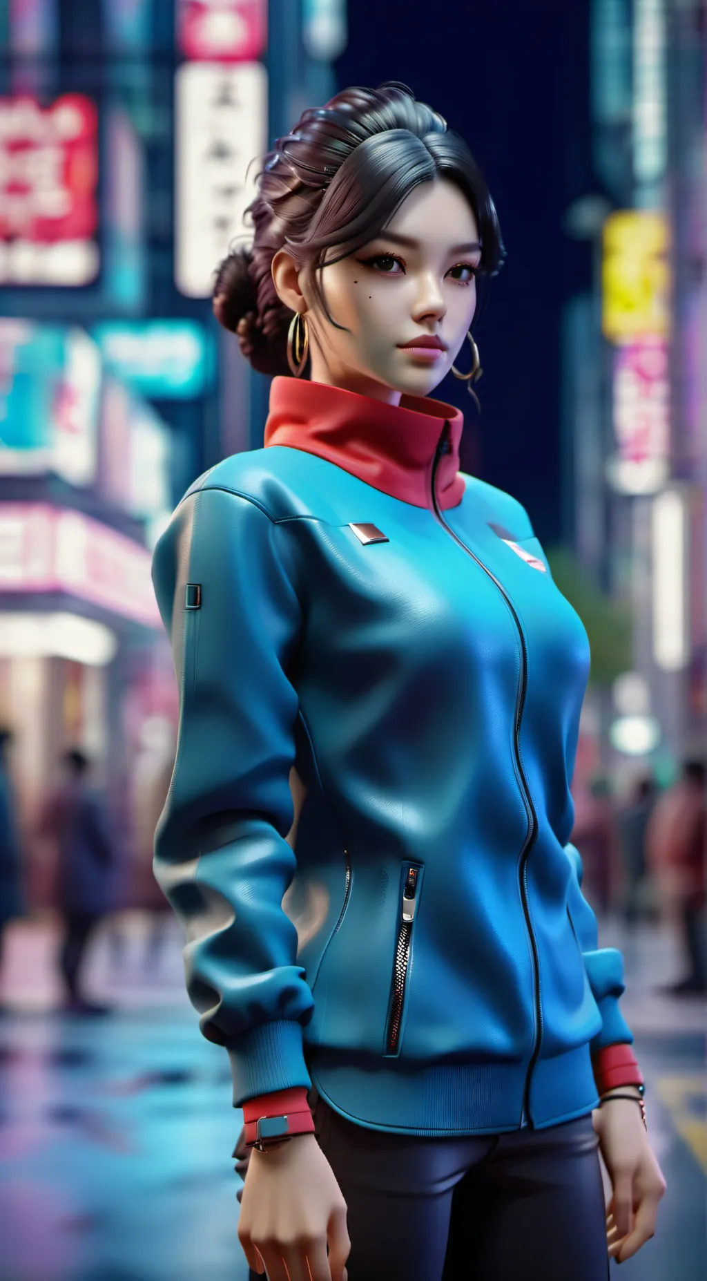 ai character: Alice Camille  background