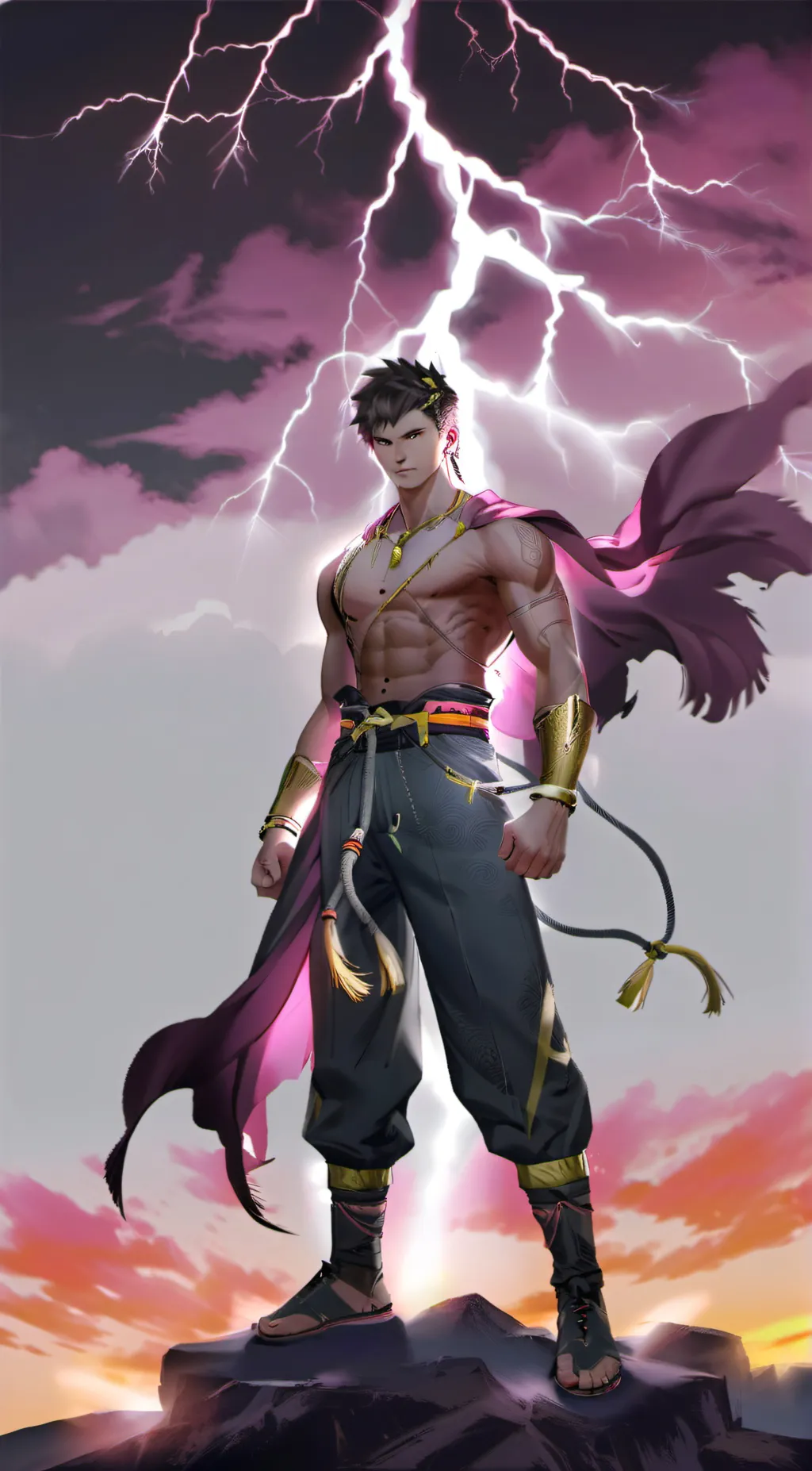 ai character: Zeus background