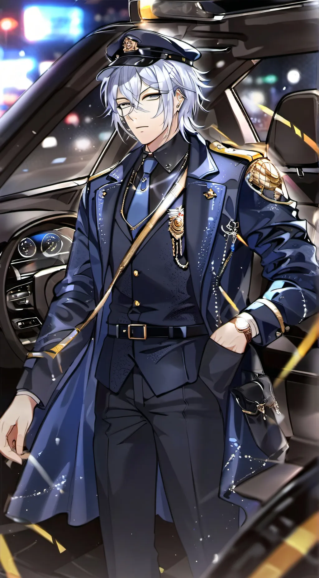 ai character: Officer Issac background