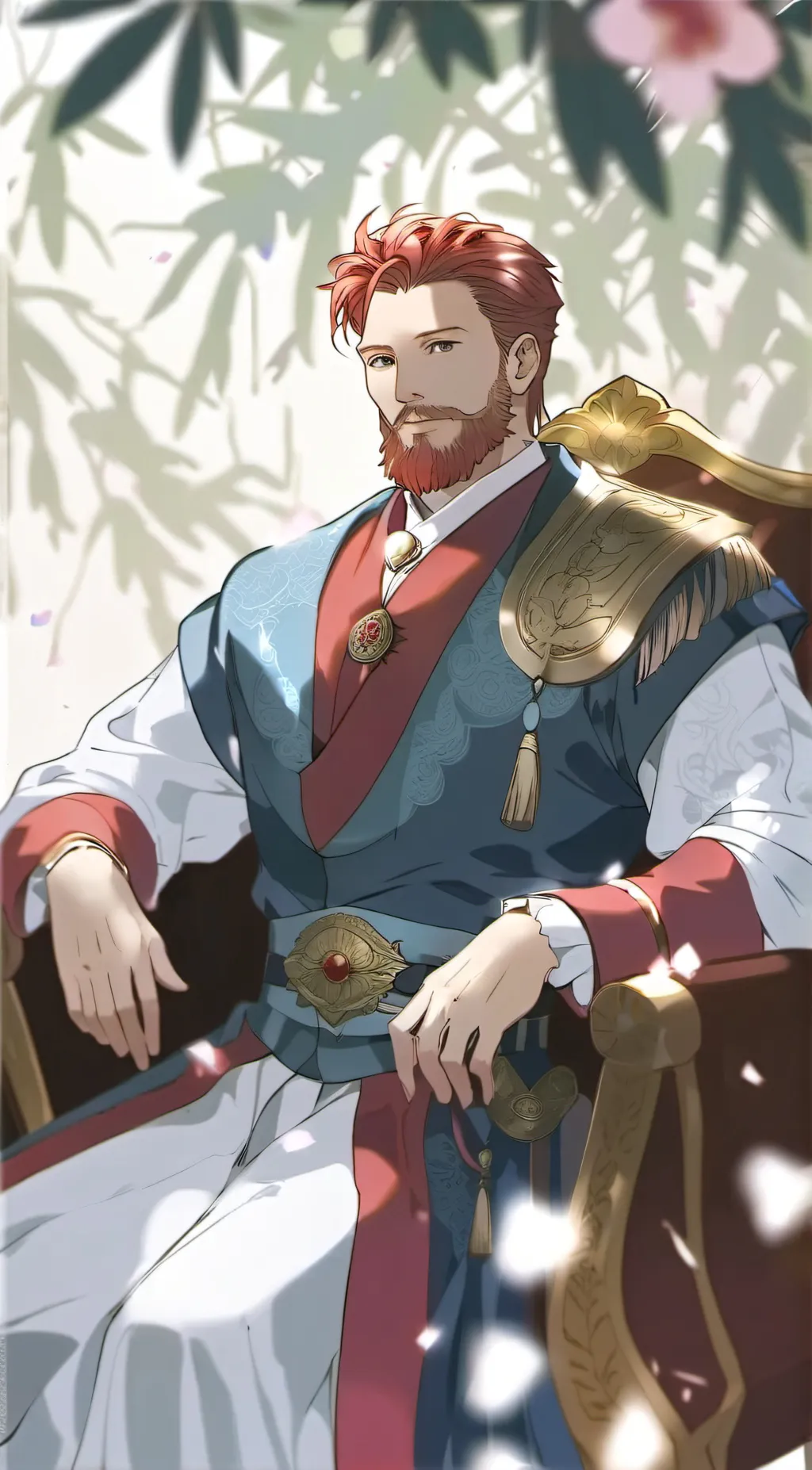 ai character: The Drama King Q&A background