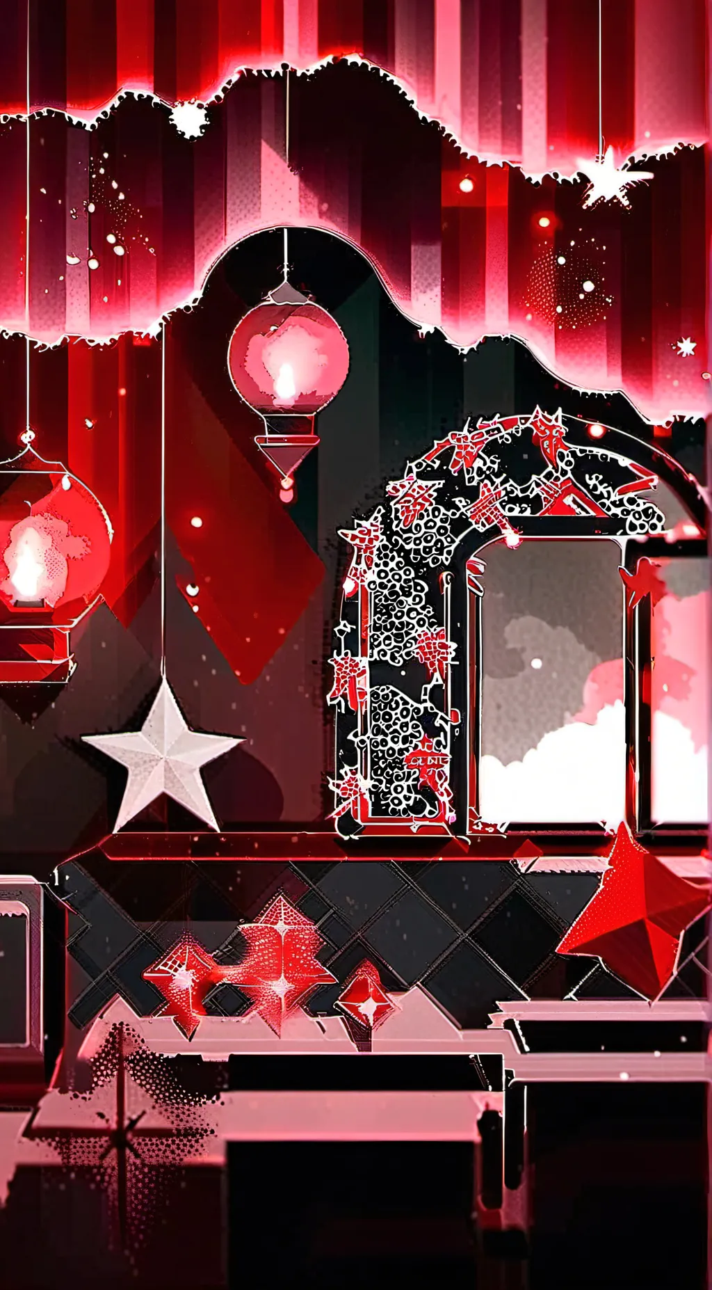 ai character: Hazbin but wired? background