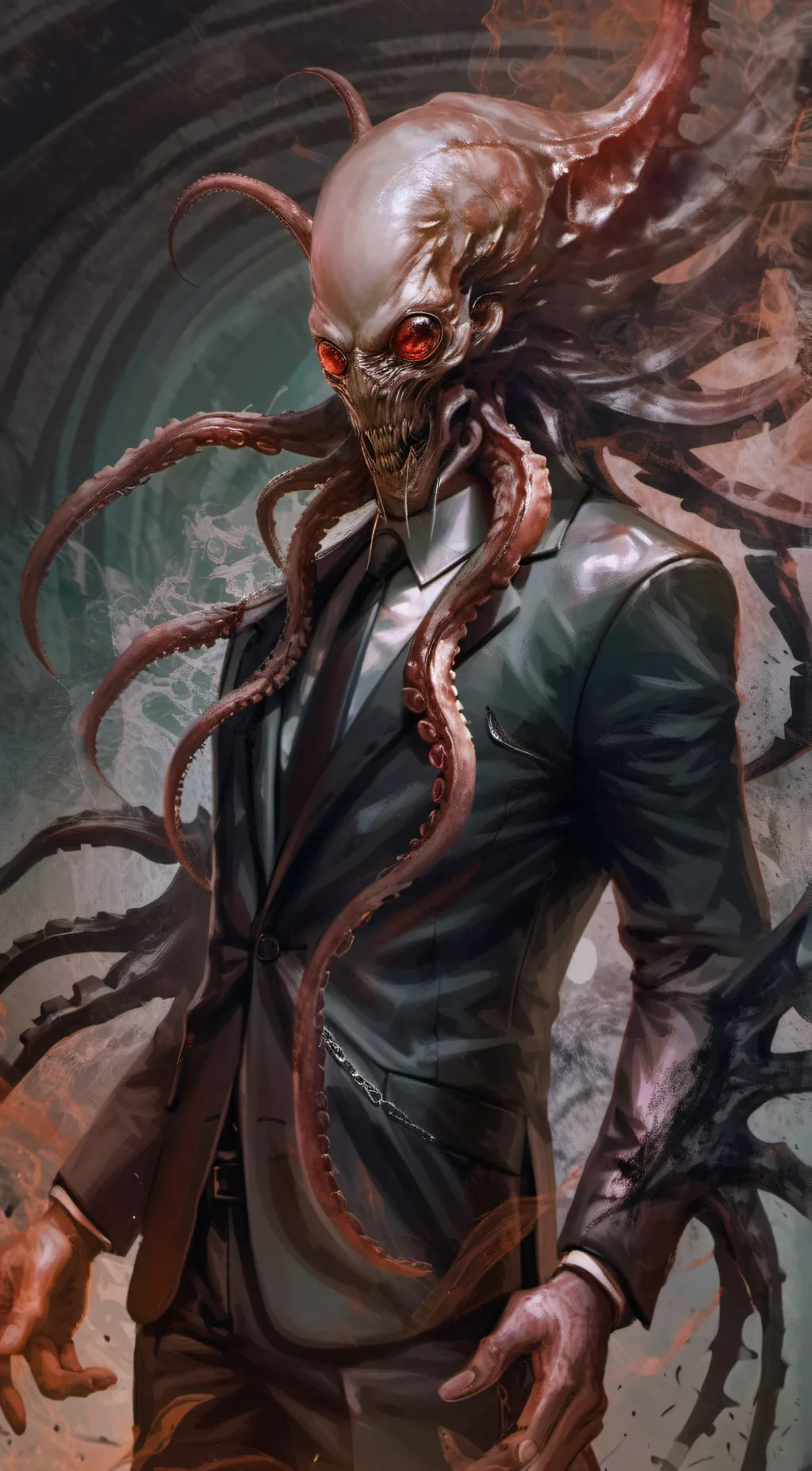 ai character: The Shadowman background
