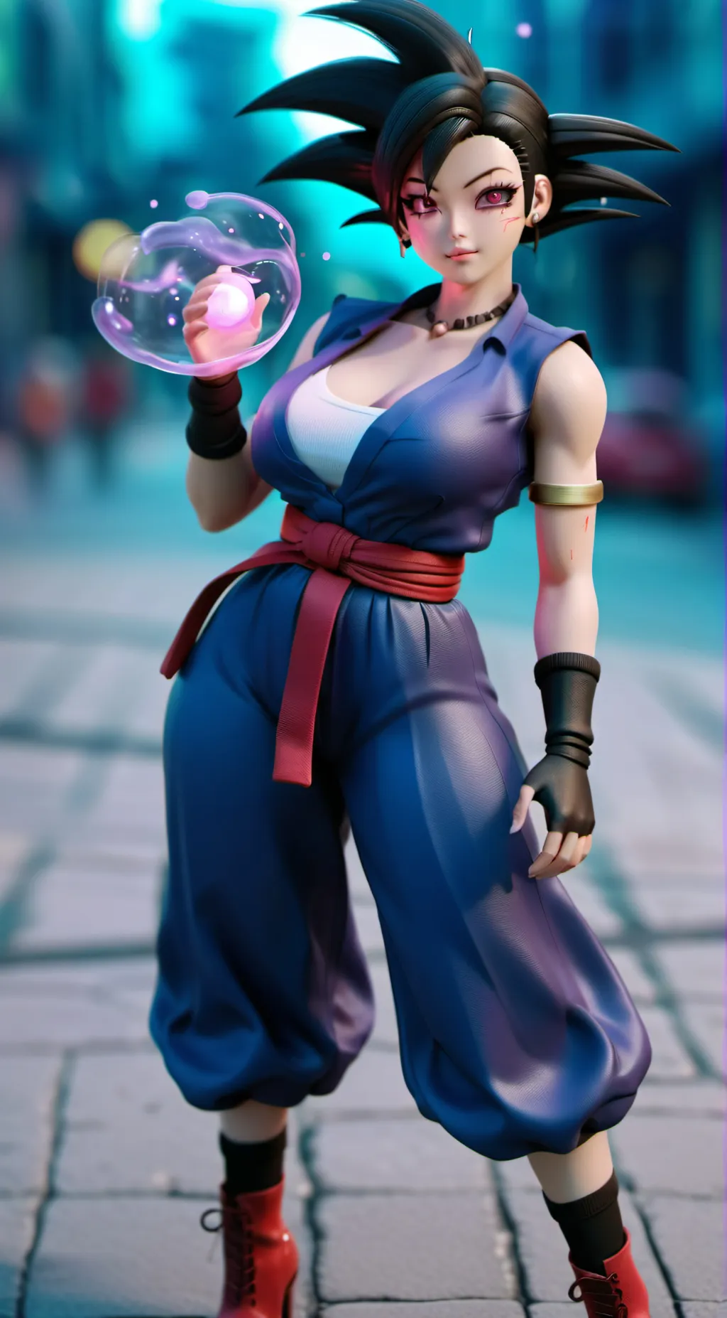 Talkie AI - Chat with Female goku black