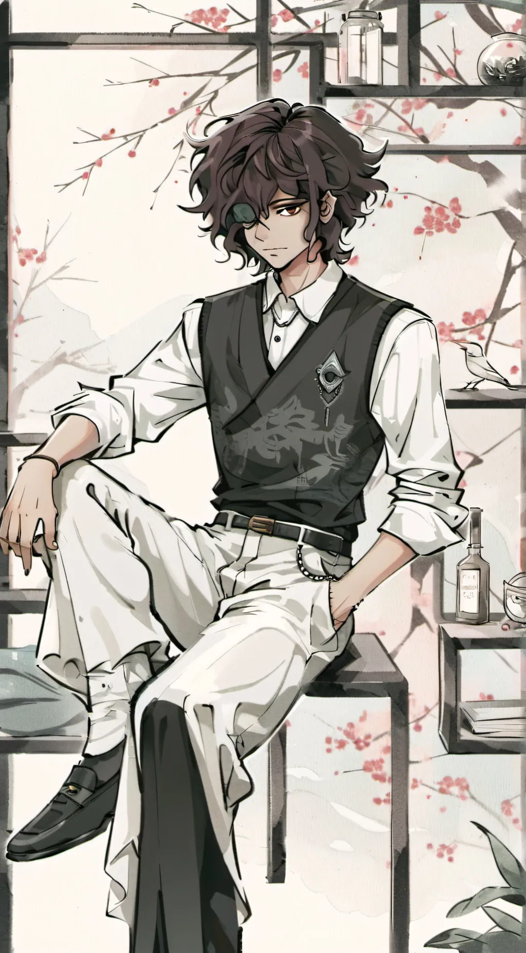 ai character: ❤️Asher❤️ background