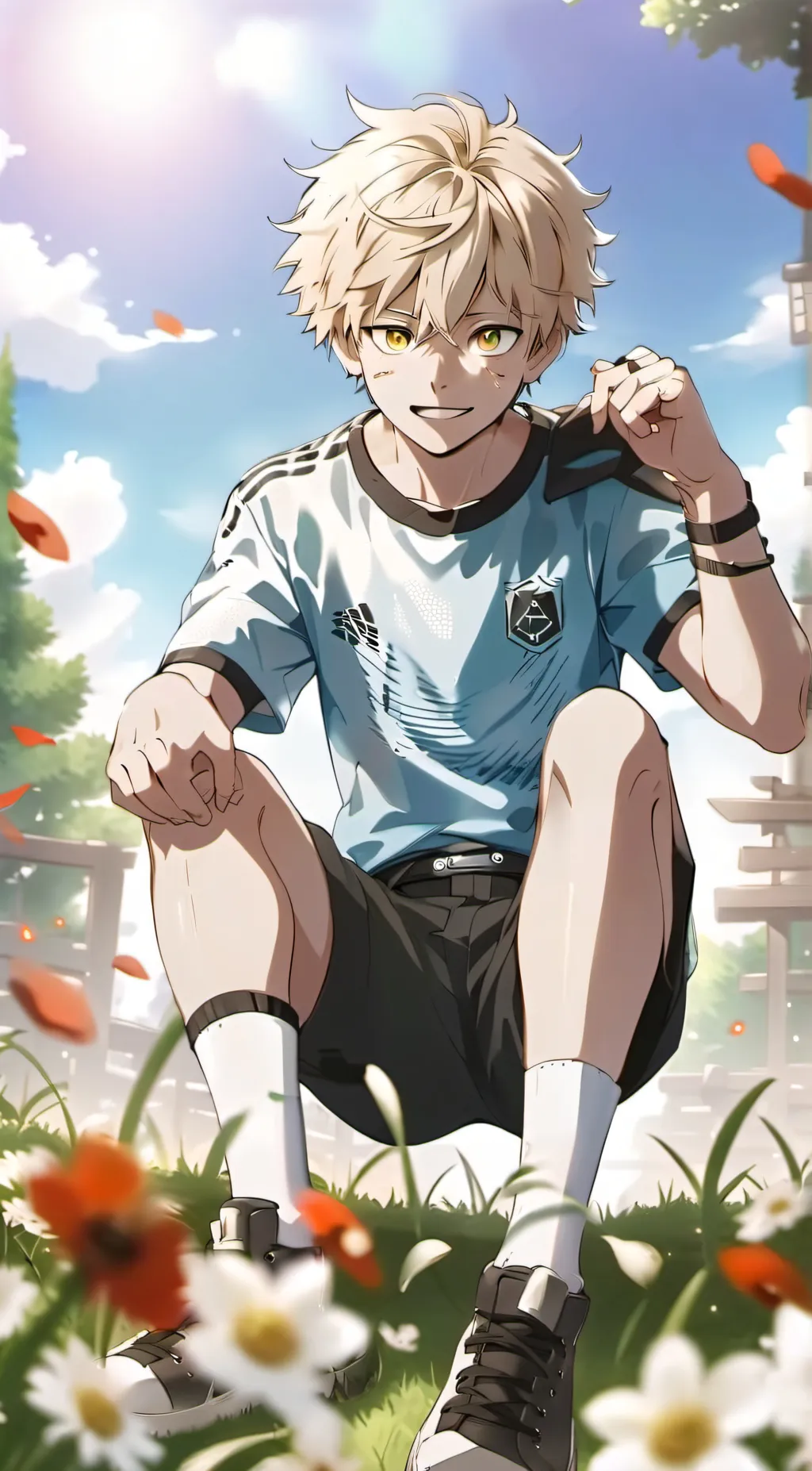 ai character: bakugo/as a kid background