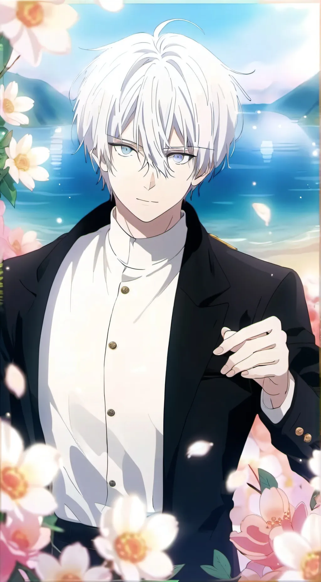 ai character: Gojo satoru background