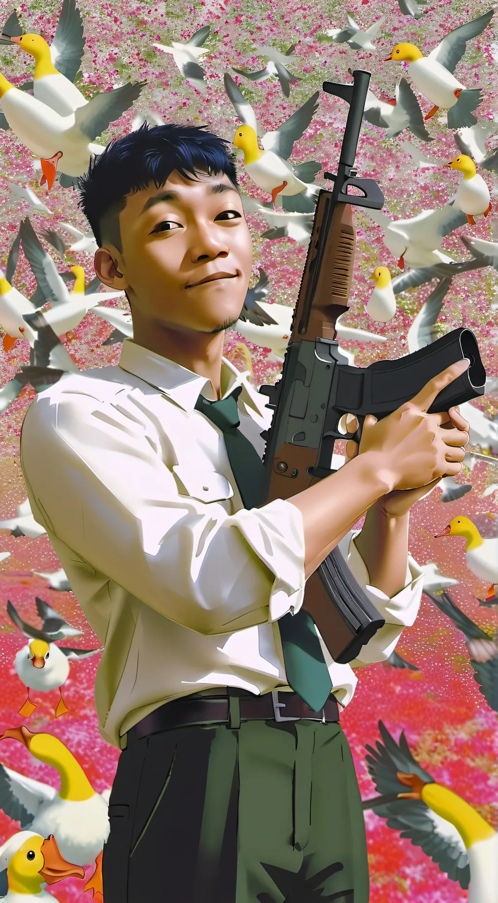 ai character: Drew background