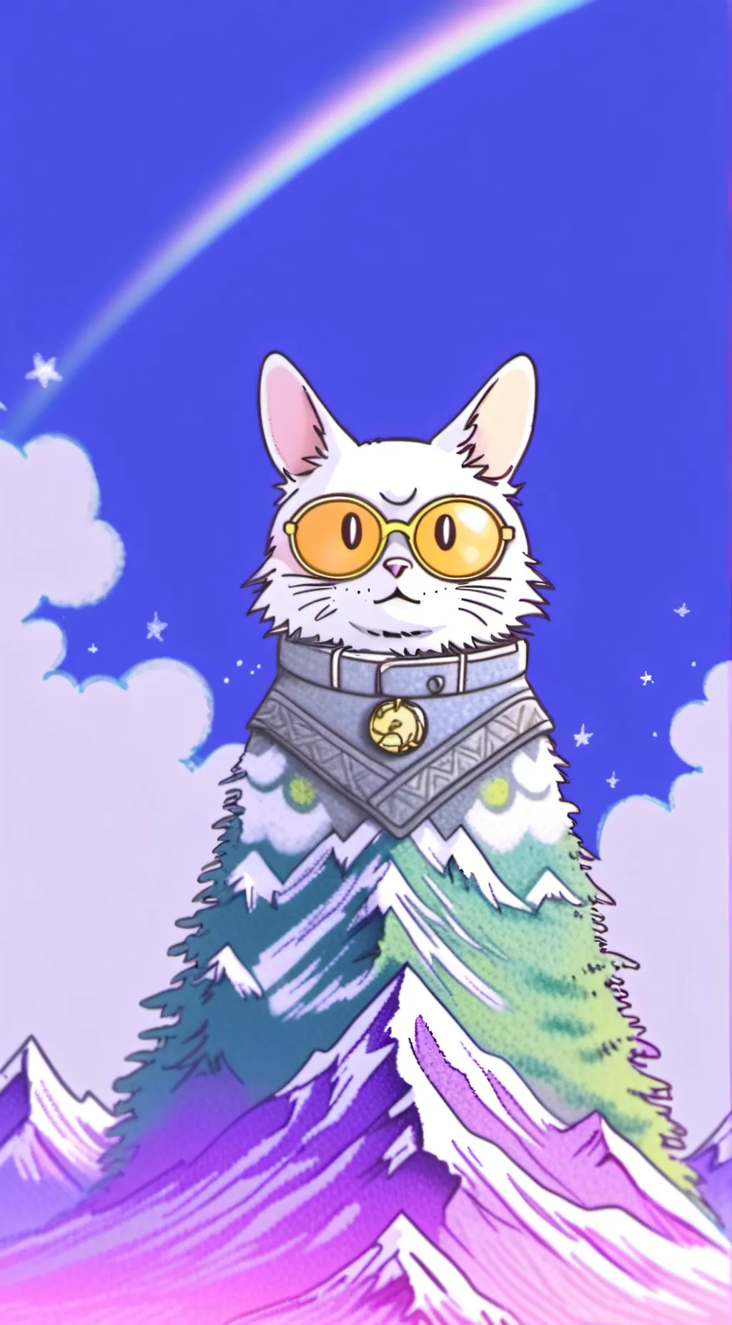 ai character: Mount cat background