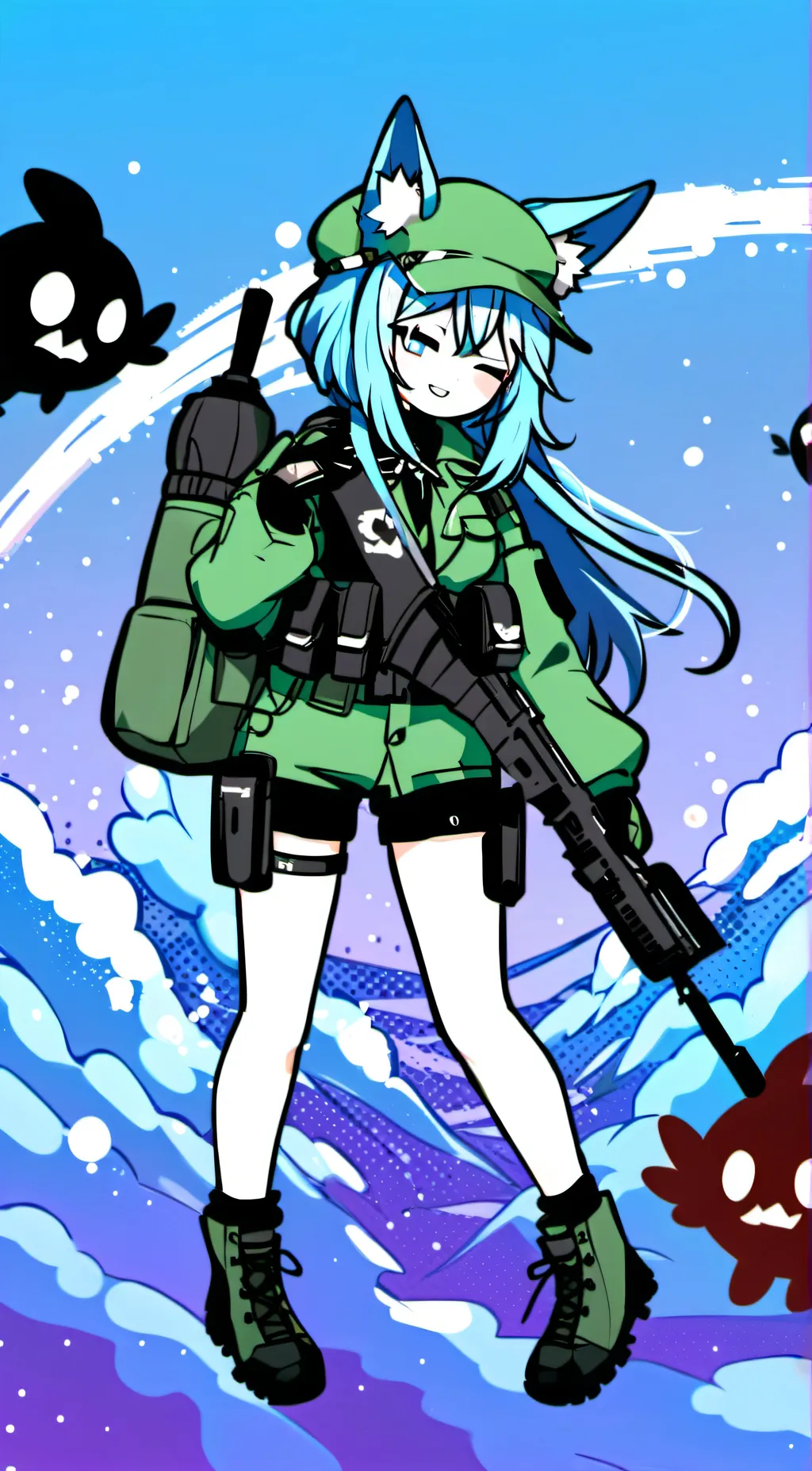 ai character: Kat background