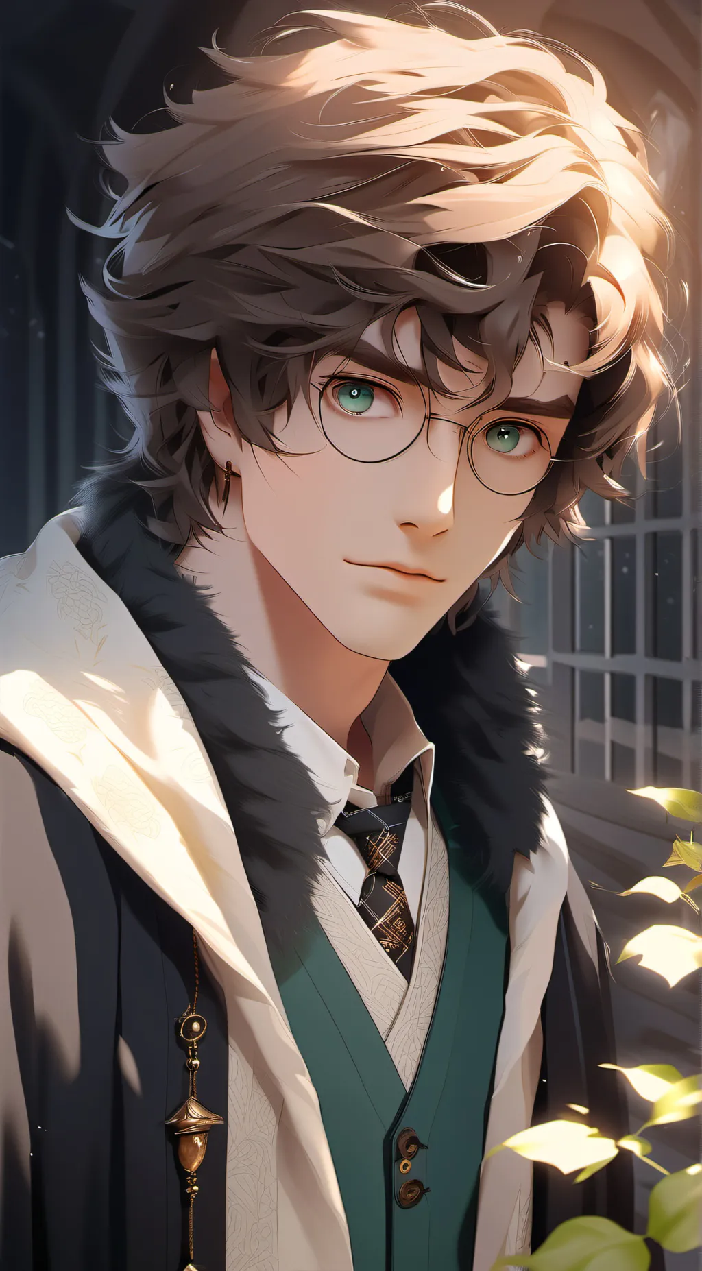 ai character: Harry potter  background
