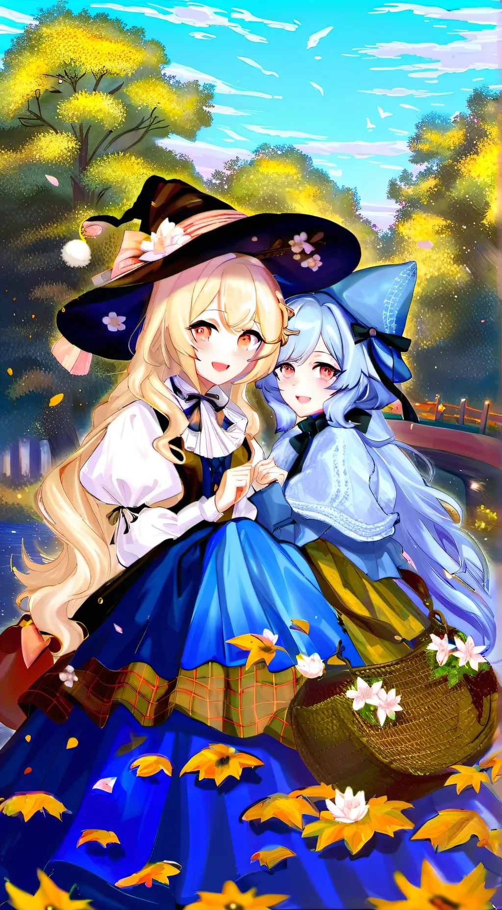ai character: Stacy and Mary  background