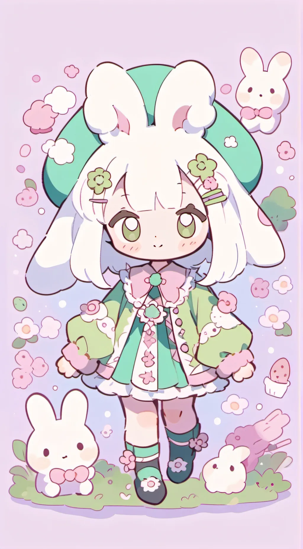 ai character: hoppy hopscotch  background