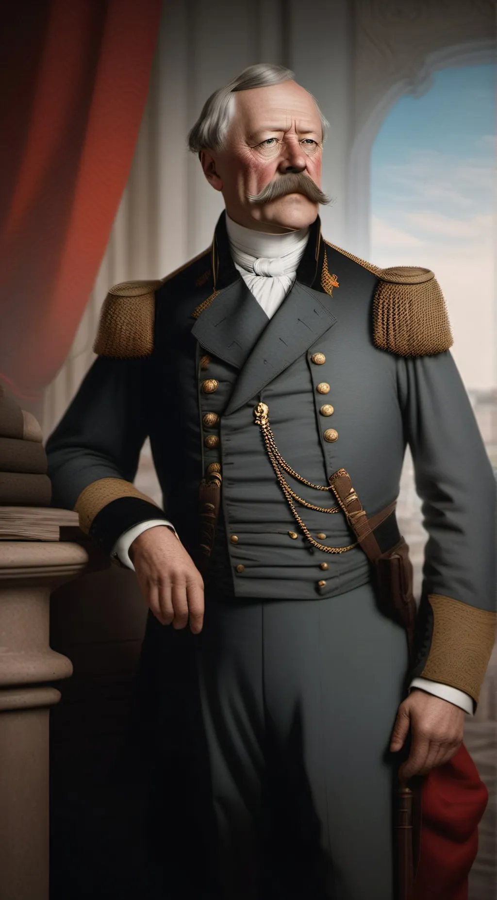 ai character: Otto Von Bismarck  background