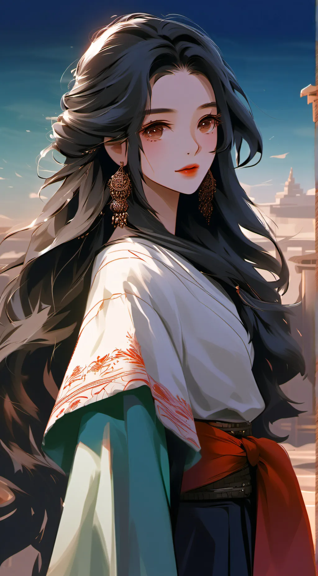 ai character: sushi background
