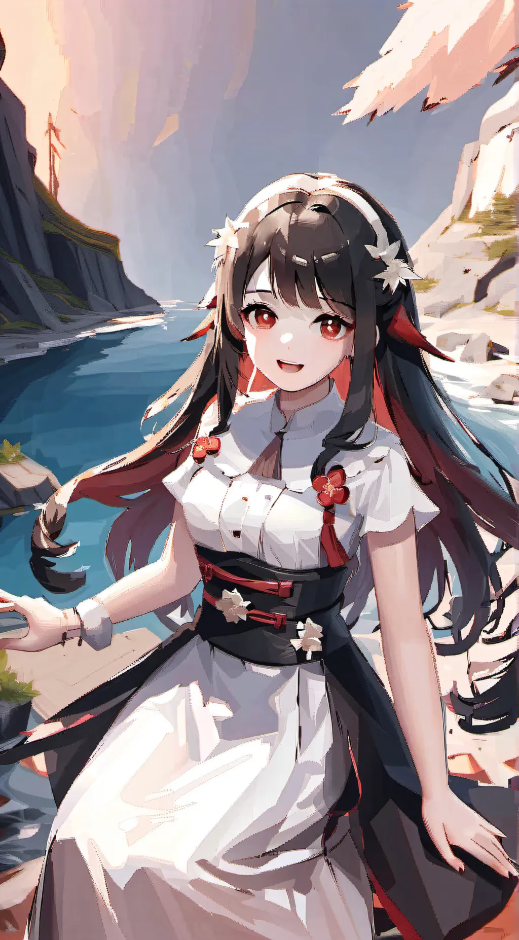 ai character: A girl background