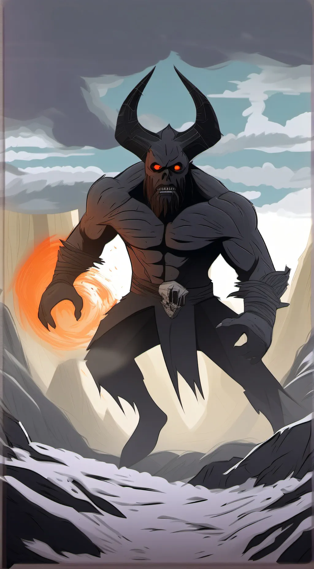 ai character: The Demon 👹 background