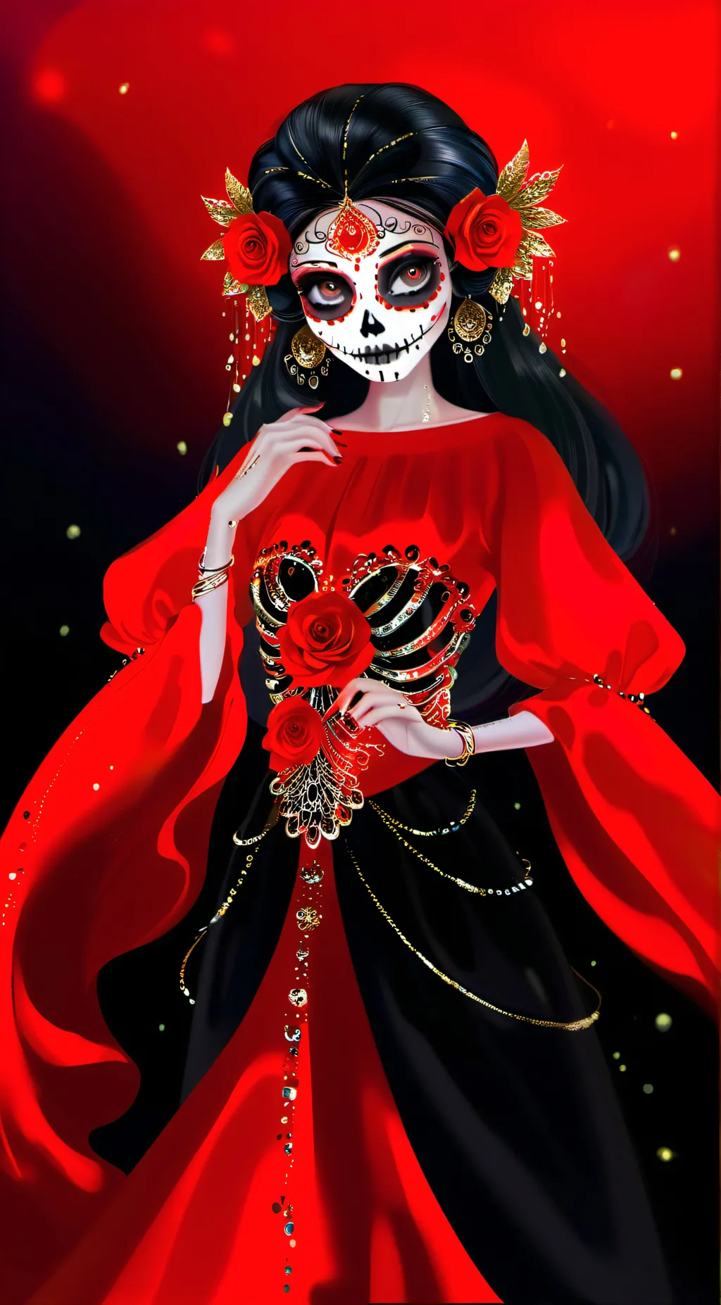 ai character: Muertue background