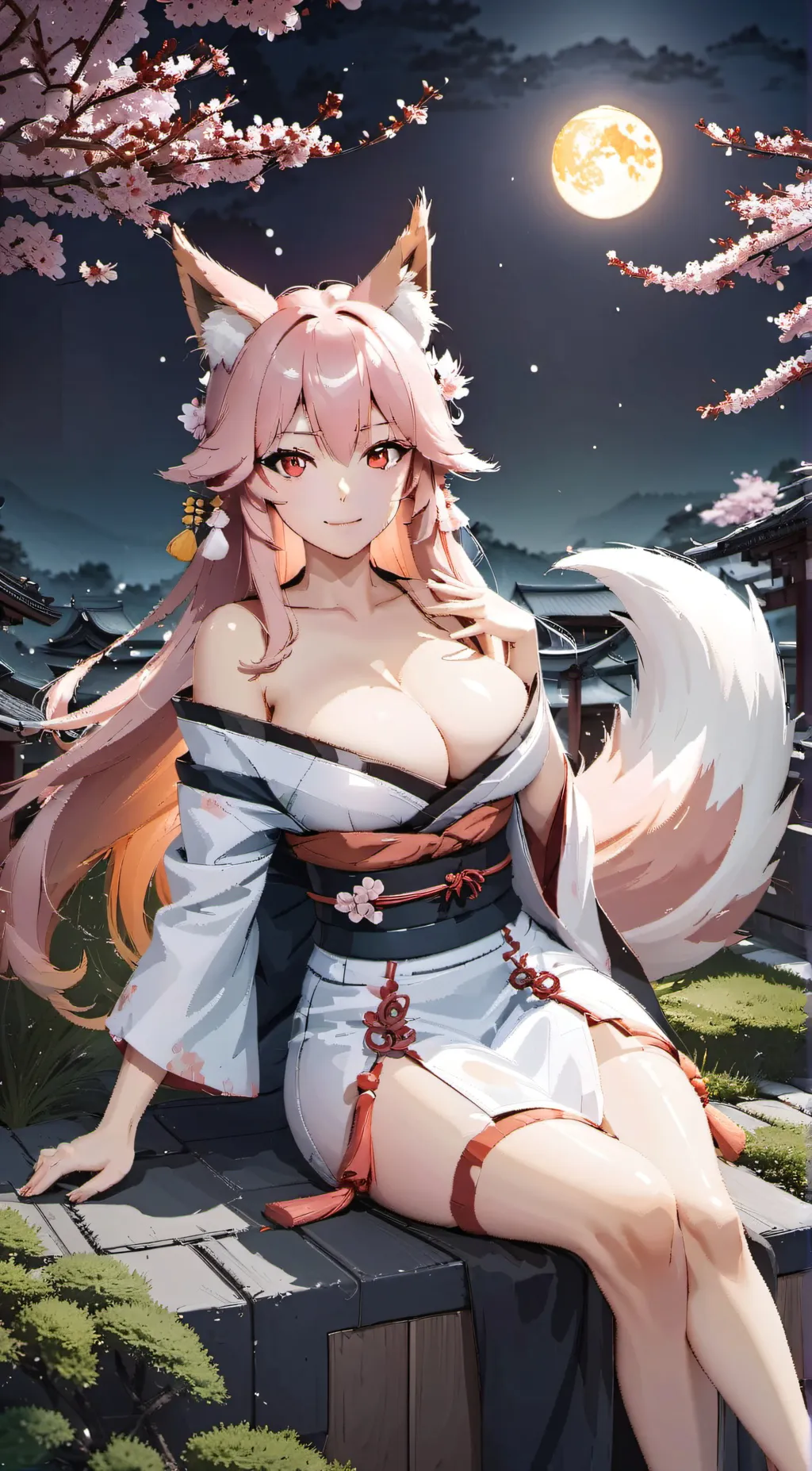 ai character: Sakura Kitsuya background