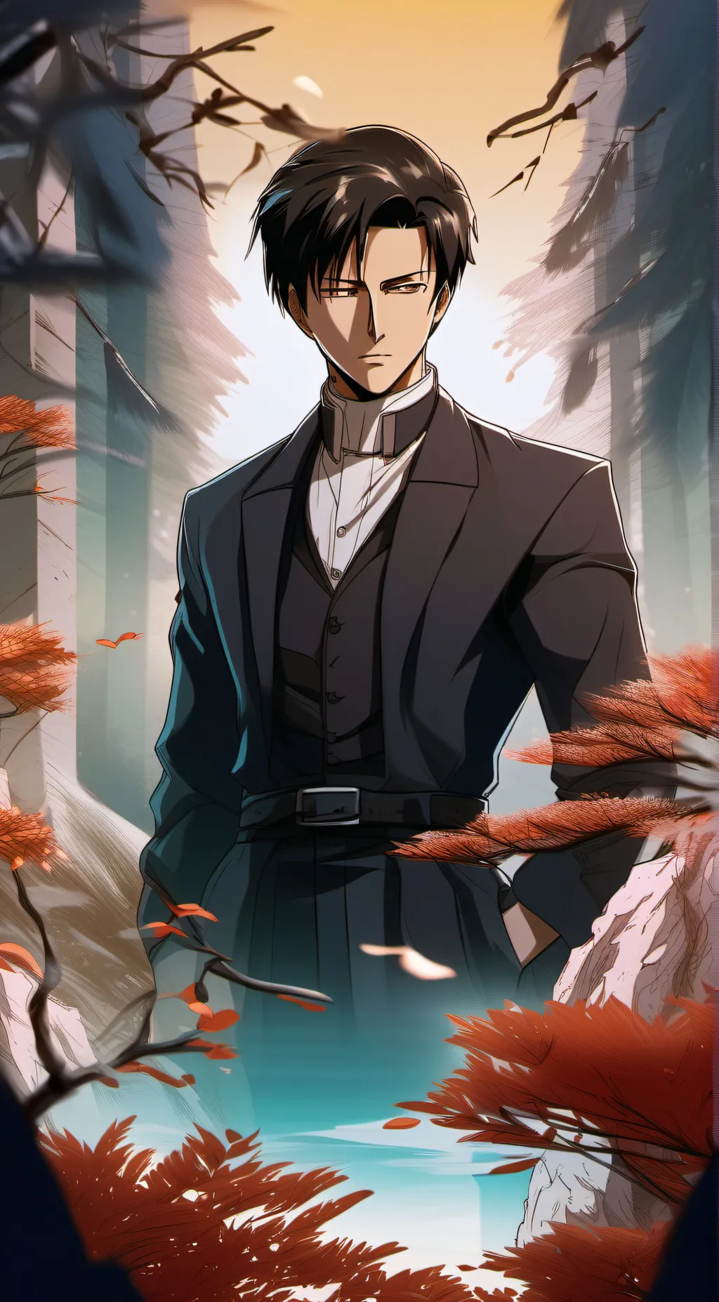 ai character: Levi Ackerman background