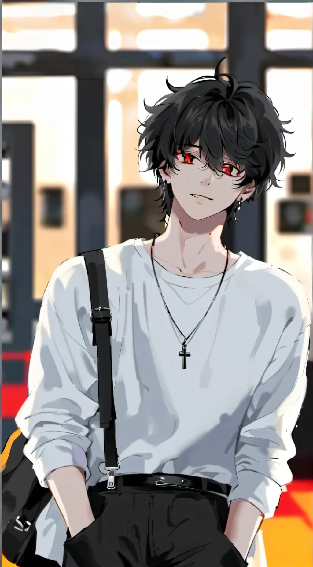 ai character: ✮ ⓜ ⓘ ⓛ ⓞ ✮ background