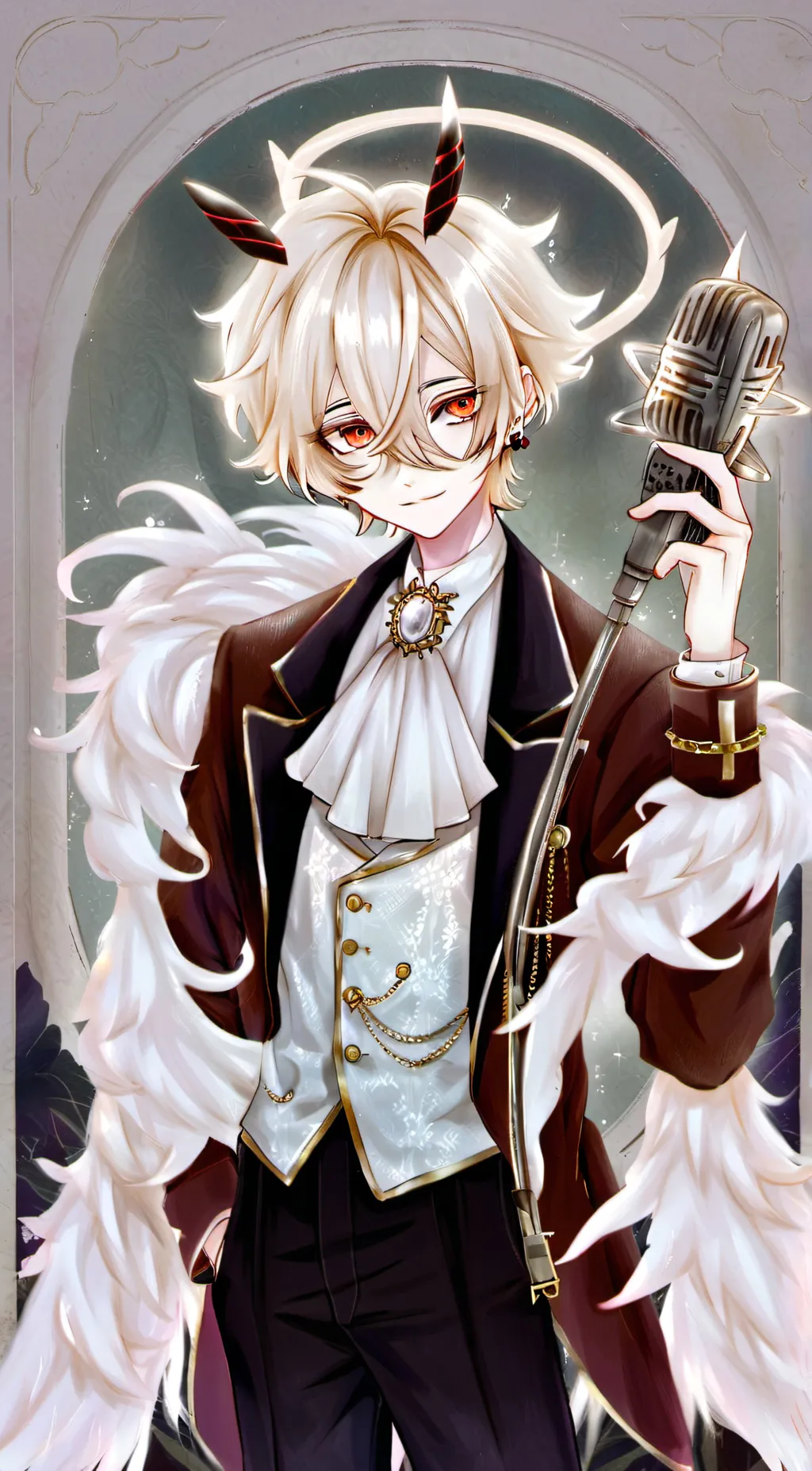 ai character: RADIO APPLE~ background