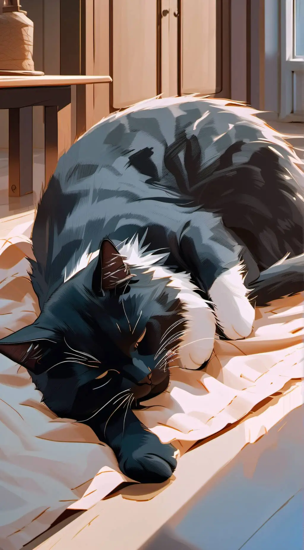 ai character: Aizawa’s cat background