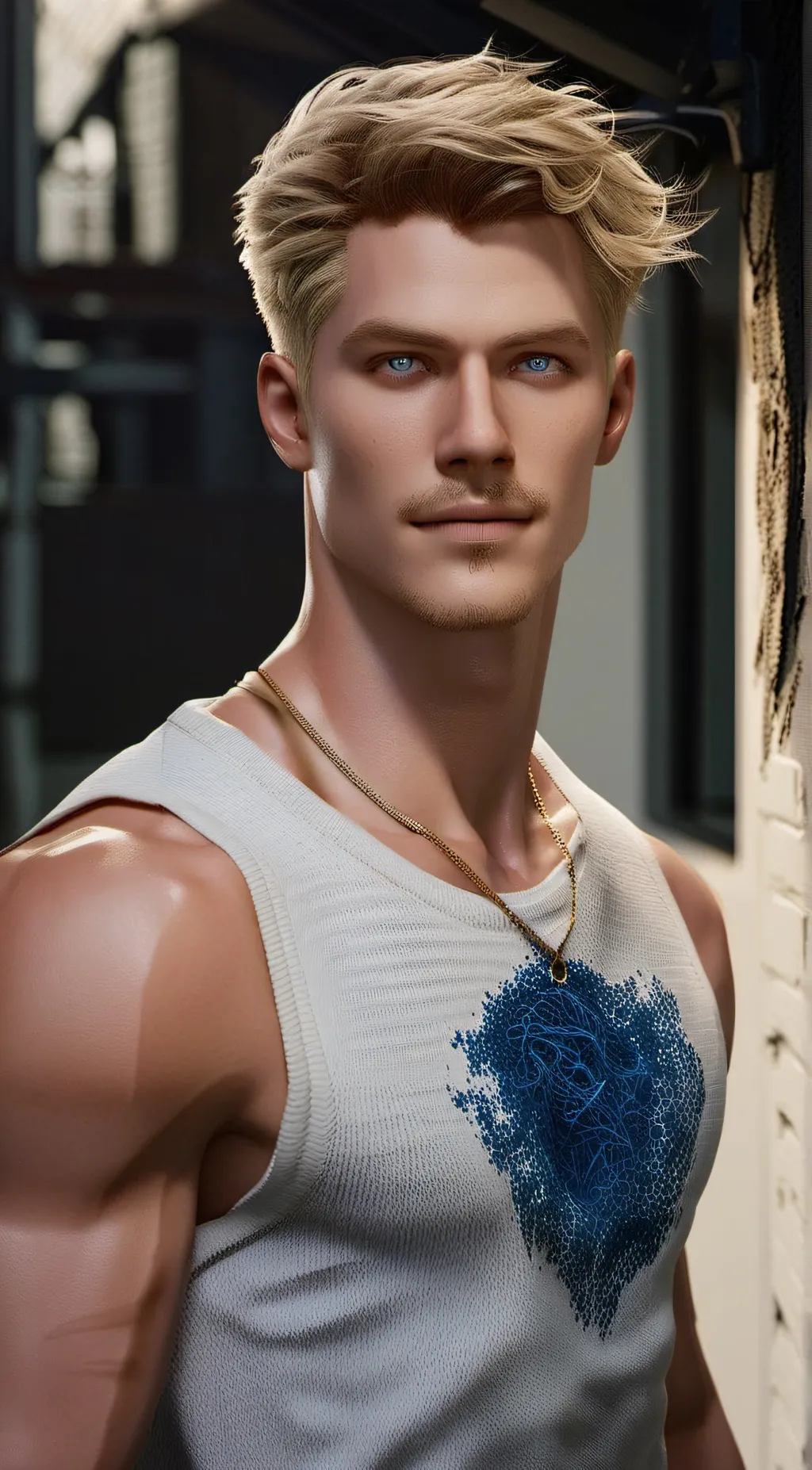 ai character: Arnold  background