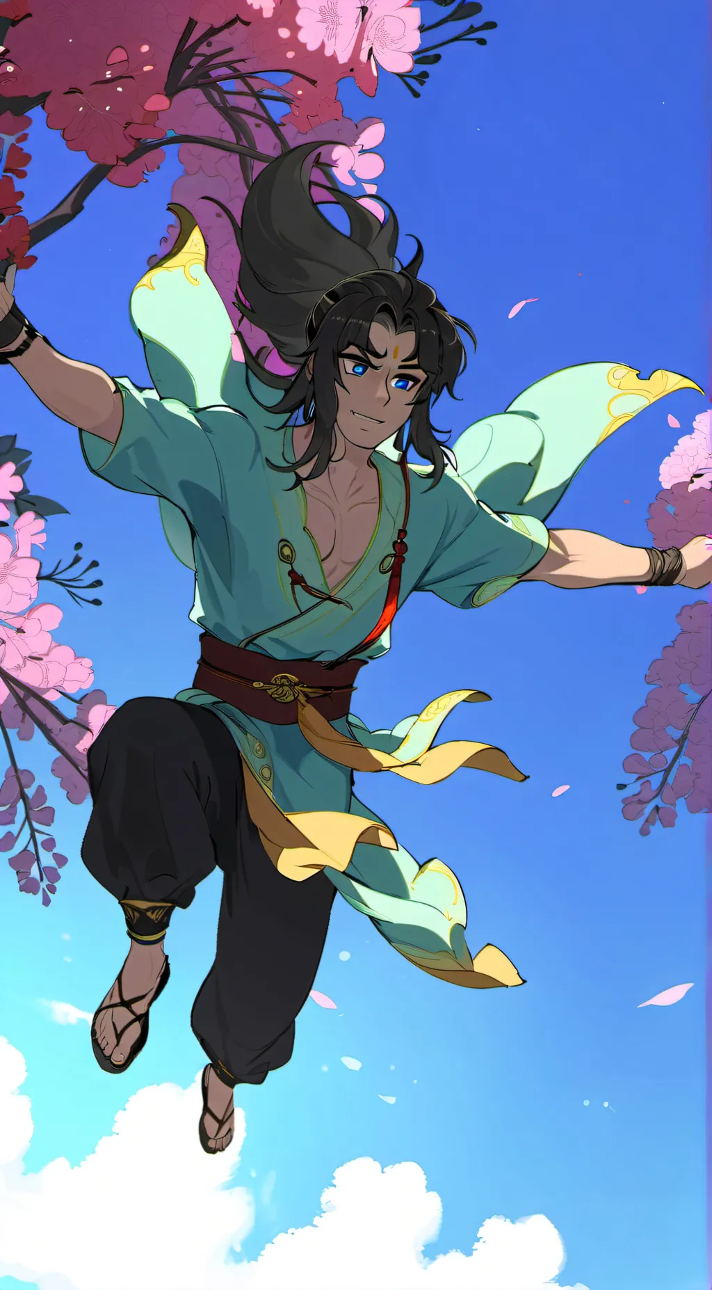 ai character: hantengu clones background